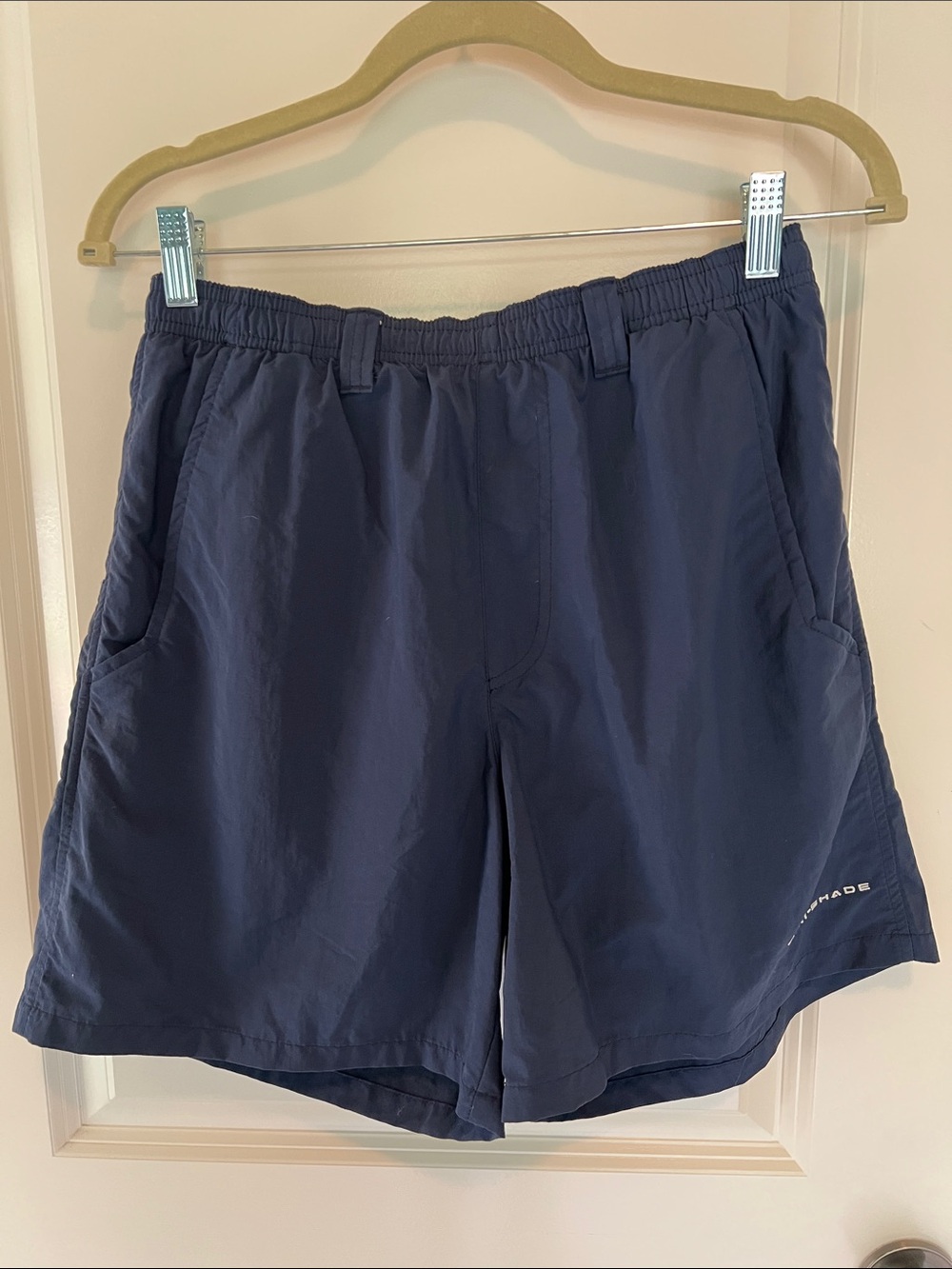 Men's Navy Hybrid Active Shorts with Elastic Waist